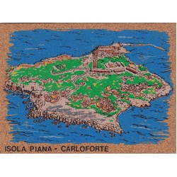 CARLOFORTE Isola Piana cartolina in sughero non viaggiata
